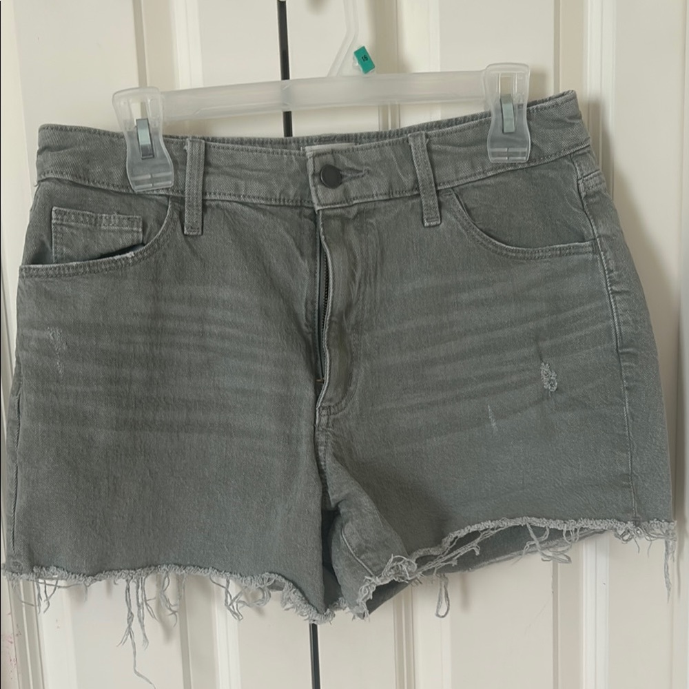 Women's Gray Denim Shorts